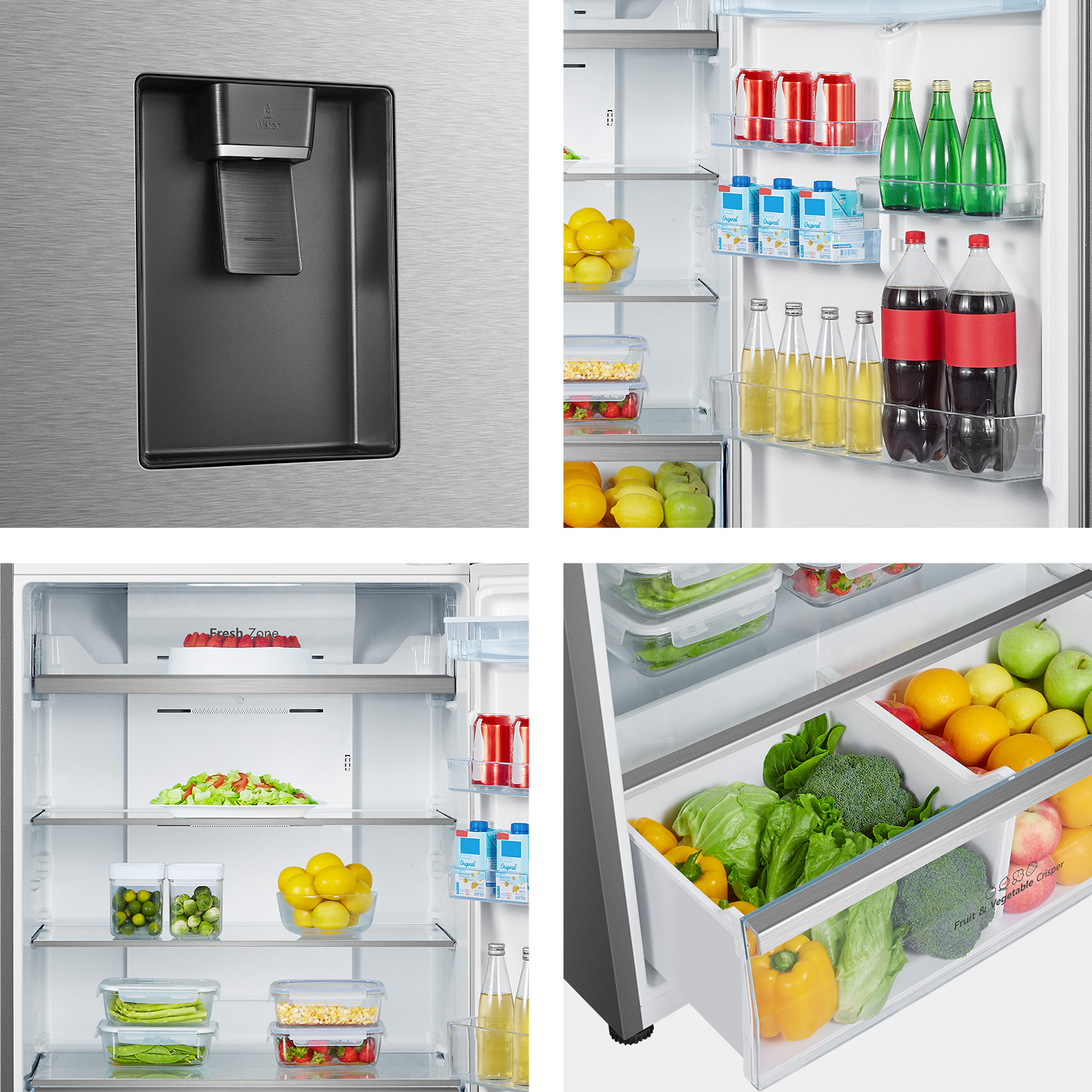 496L Silver Top Mount Fridge 496L Silver Top Mount Fridge