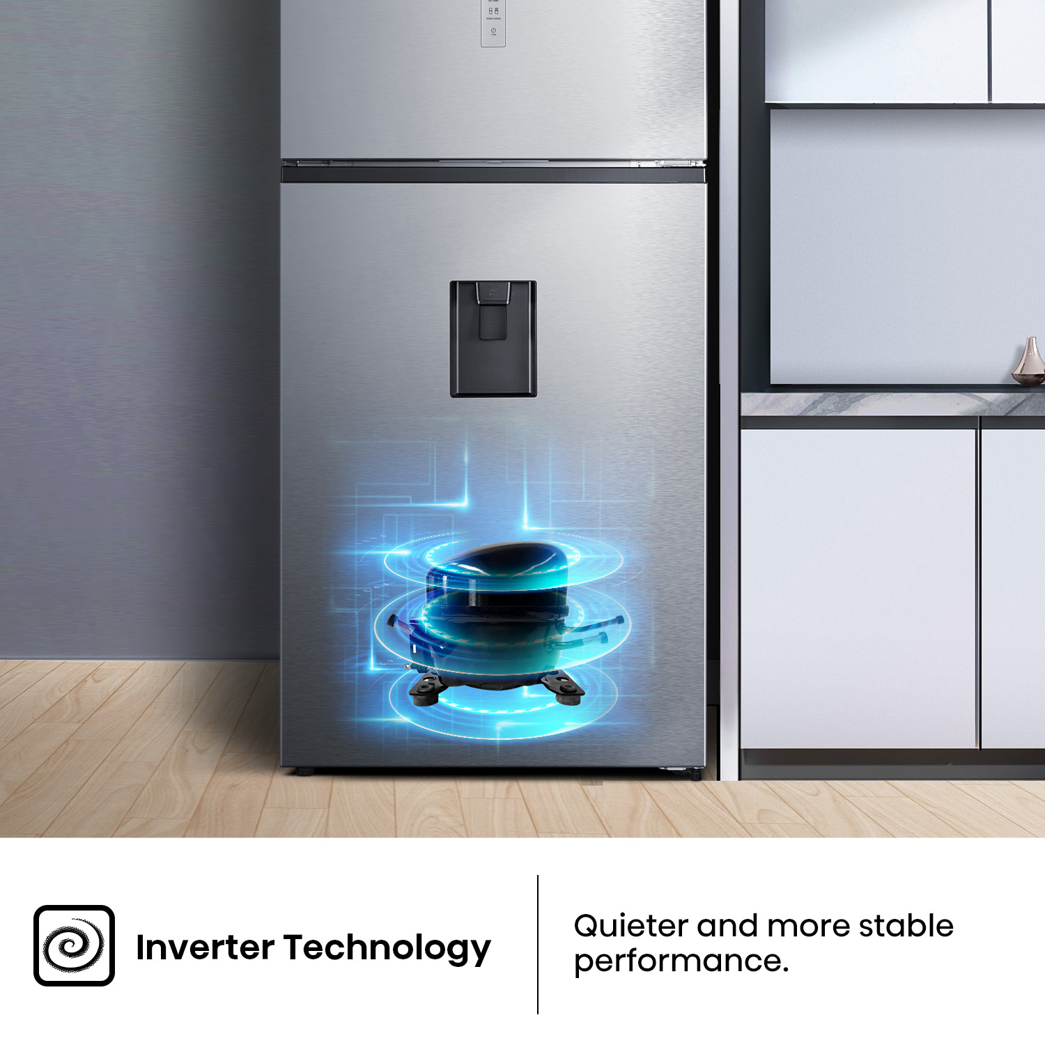 496L Silver Top Mount Fridge 496L Silver Top Mount Fridge