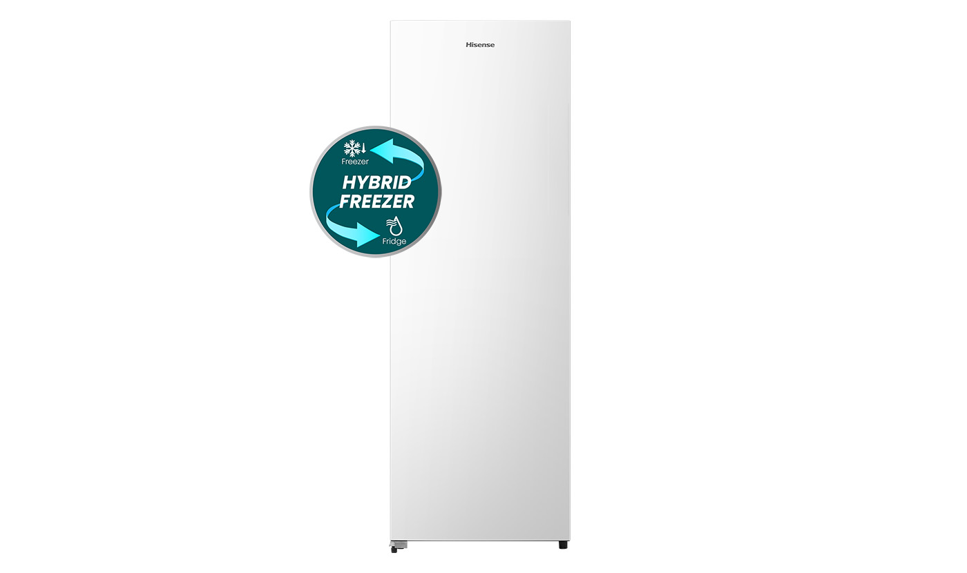 240L Single Door Hybrid Fridge/Freezer White 240L Single Door Hybrid Fridge/Freezer White