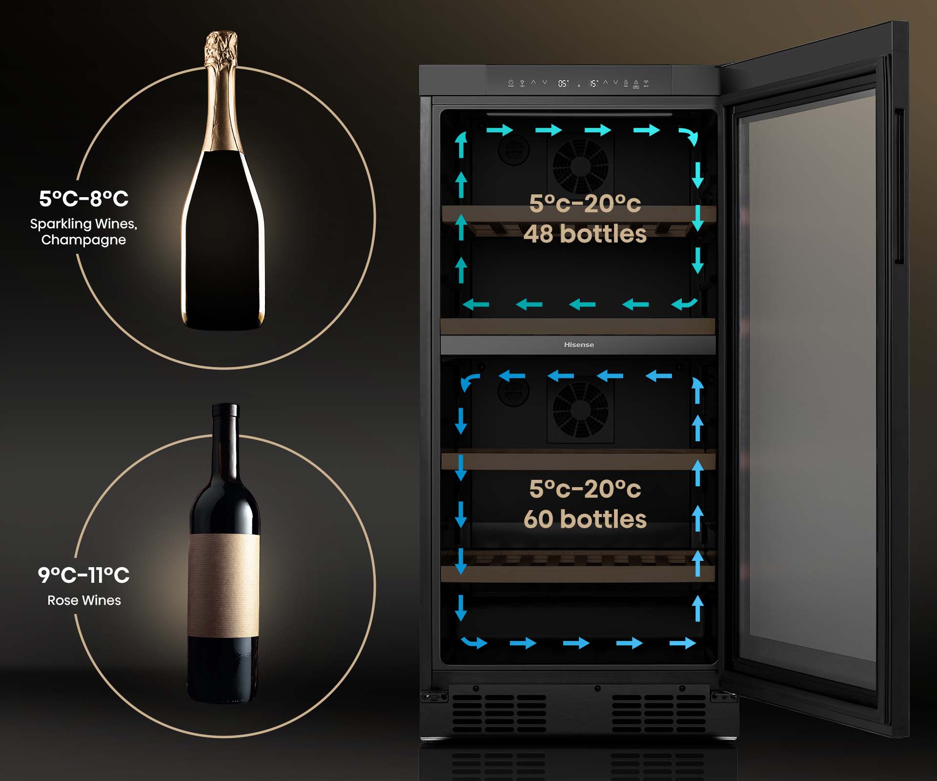 108 Bottle Dual Zone Wine Cabinet 108 Bottle Dual Zone Wine Cabinet