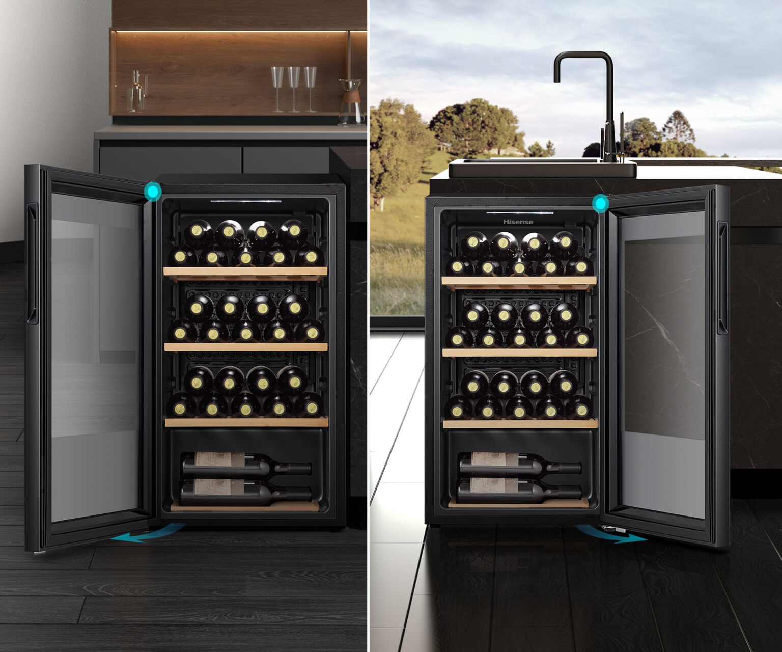 30 Bottle Wine Cabinet Black 30 Bottle Wine Cabinet Black