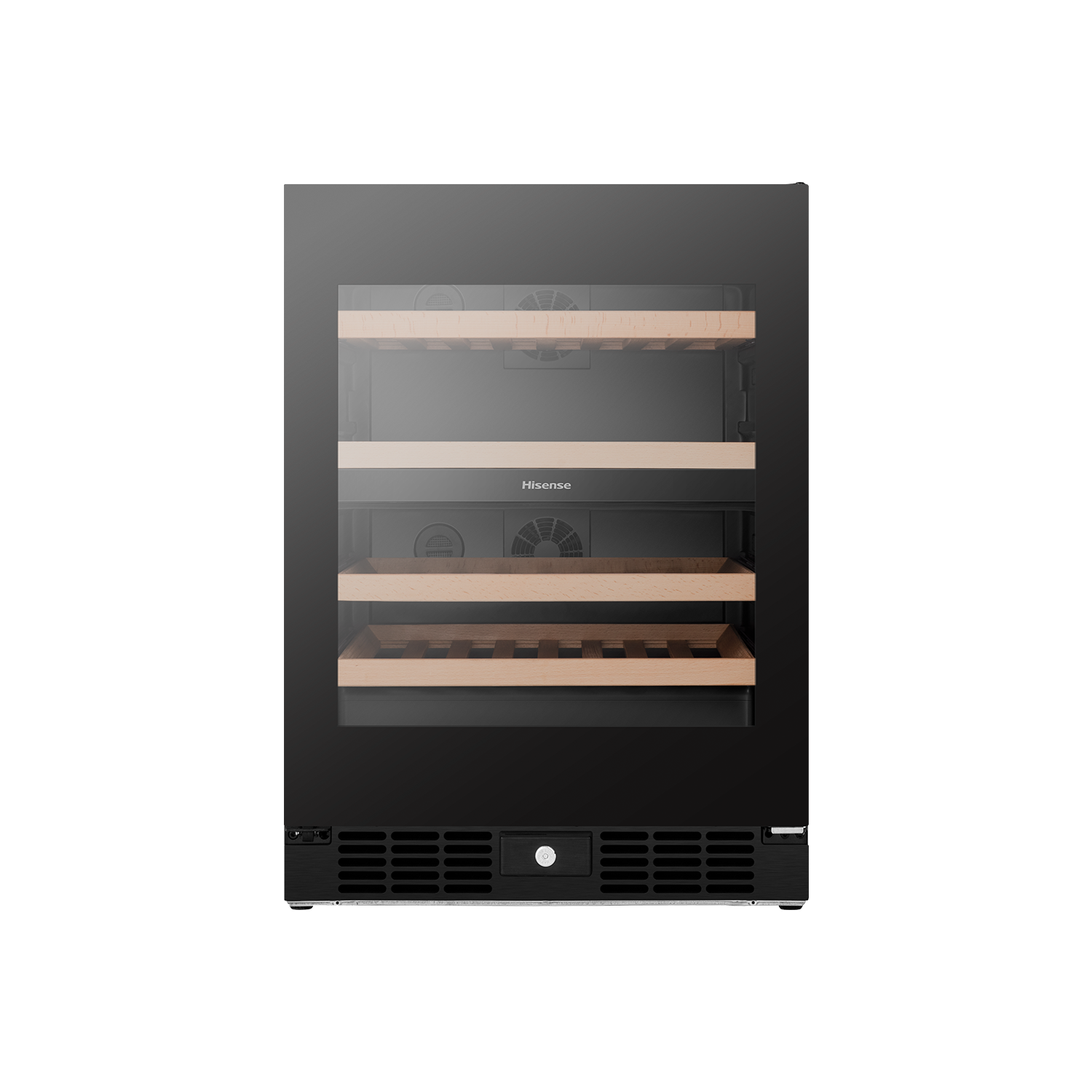 46 Bottle Dual-zone Wine Cabinet Black 46 Bottle Dual-zone Wine Cabinet Black