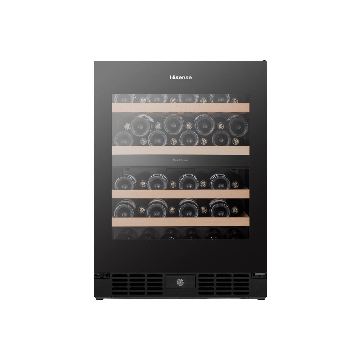 46 Bottle Dual-zone Wine Cabinet Black 46 Bottle Dual-zone Wine Cabinet Black