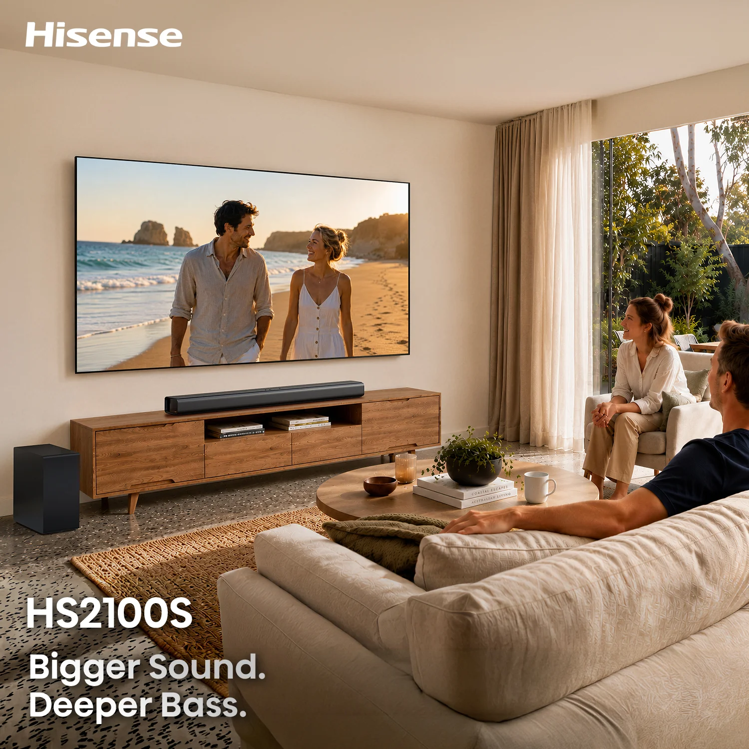 HS2100S 280W 2.1 CH Soundbar with Subwoofer HS2100S 280W 2.1 CH Soundbar with Subwoofer