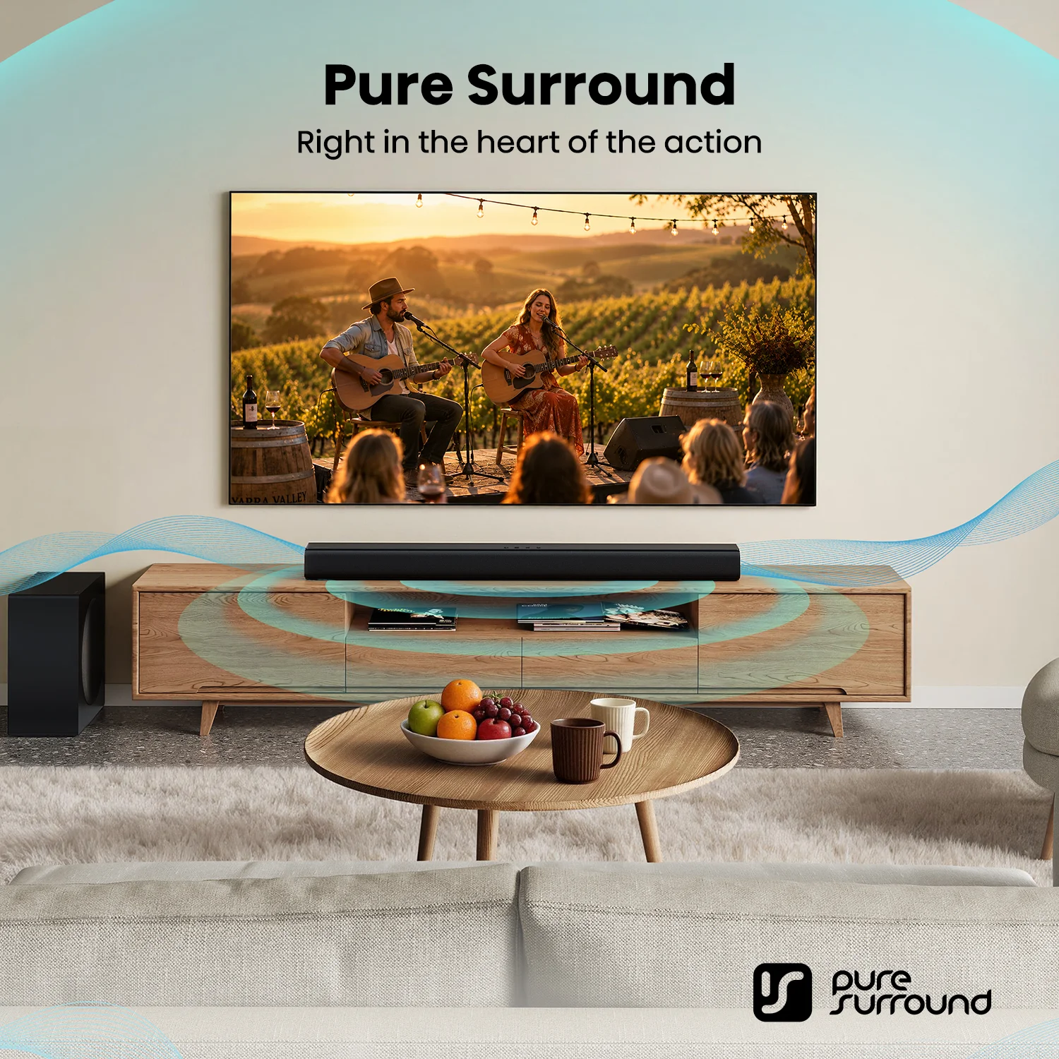 HS2100S 280W 2.1 CH Soundbar with Subwoofer HS2100S 280W 2.1 CH Soundbar with Subwoofer