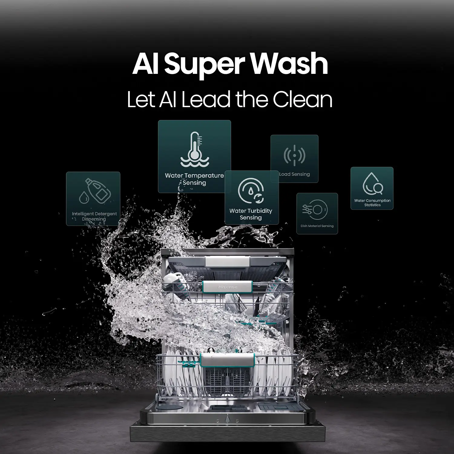 Dark Stainless Steel Series 9 Dishwasher with 16 Place Settings Dark Stainless Steel Series 9 Dishwasher with 16 Place Settings