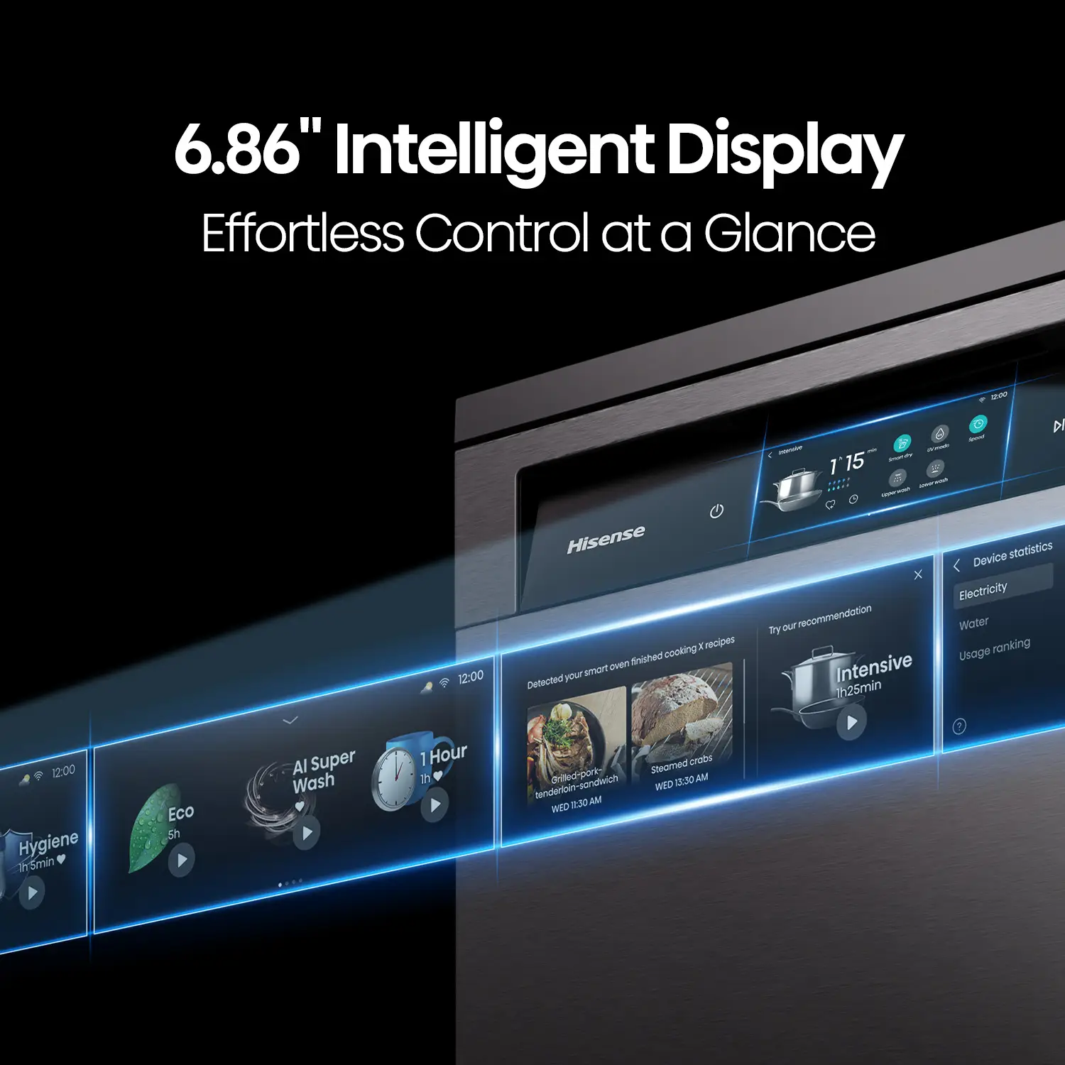 Dark Stainless Steel Series 9 Dishwasher with 16 Place Settings Dark Stainless Steel Series 9 Dishwasher with 16 Place Settings