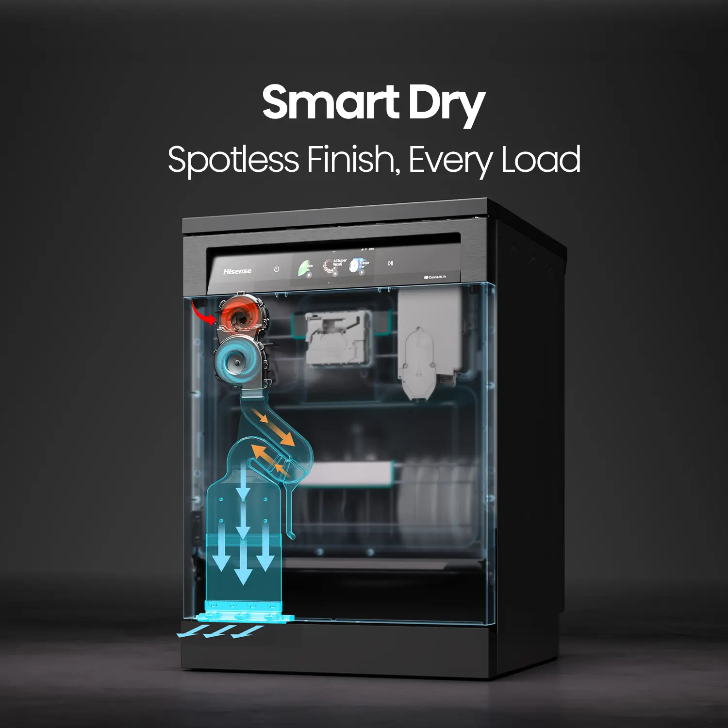 Dark Stainless Steel Series 9 Dishwasher with 16 Place Settings Dark Stainless Steel Series 9 Dishwasher with 16 Place Settings