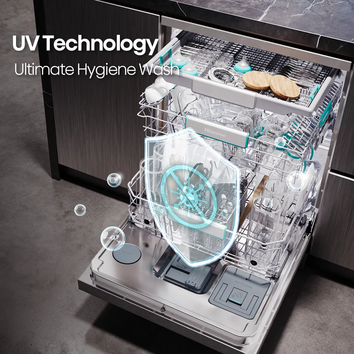 Dark Stainless Steel Series 9 Dishwasher with 16 Place Settings Dark Stainless Steel Series 9 Dishwasher with 16 Place Settings