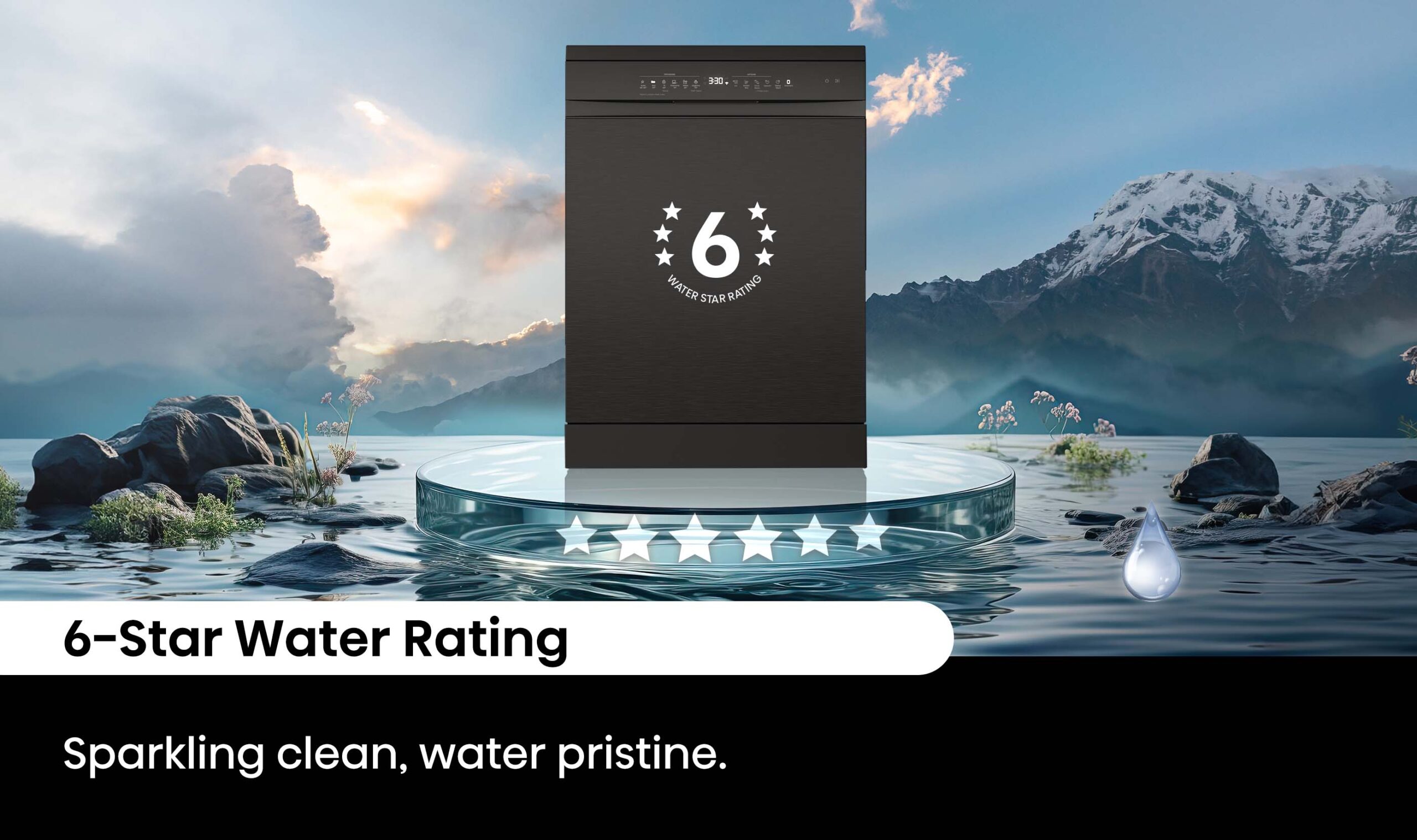 Black Steel Dishwasher with 16 Place Settings Black Steel Dishwasher with 16 Place Settings