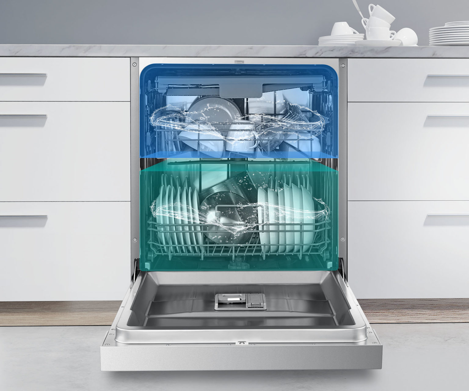 Stainless Steel Dishwasher with 14 Place Settings Stainless Steel Dishwasher with 14 Place Settings