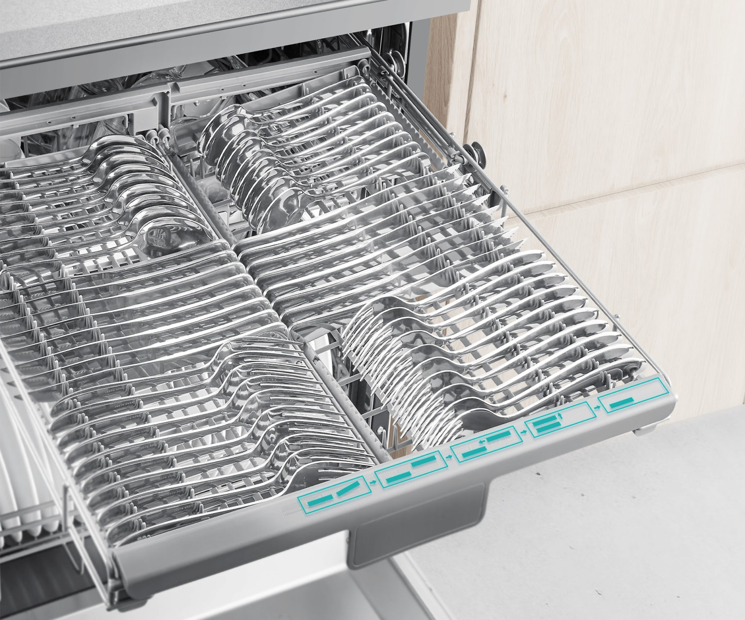 Stainless Steel Dishwasher with 15 Place Settings Stainless Steel Dishwasher with 15 Place Settings