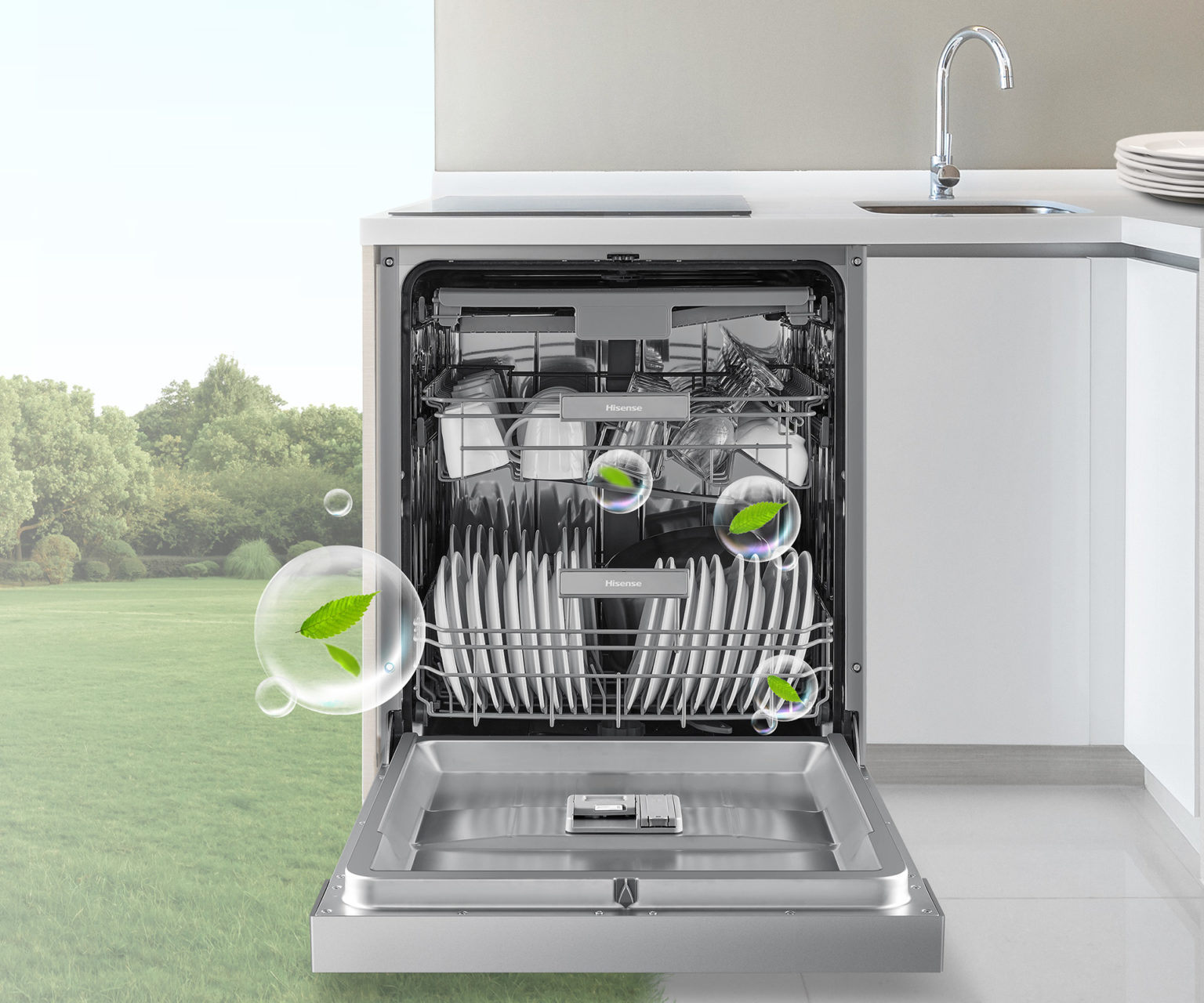 Stainless Steel Dishwasher with 15 Place Settings Stainless Steel Dishwasher with 15 Place Settings