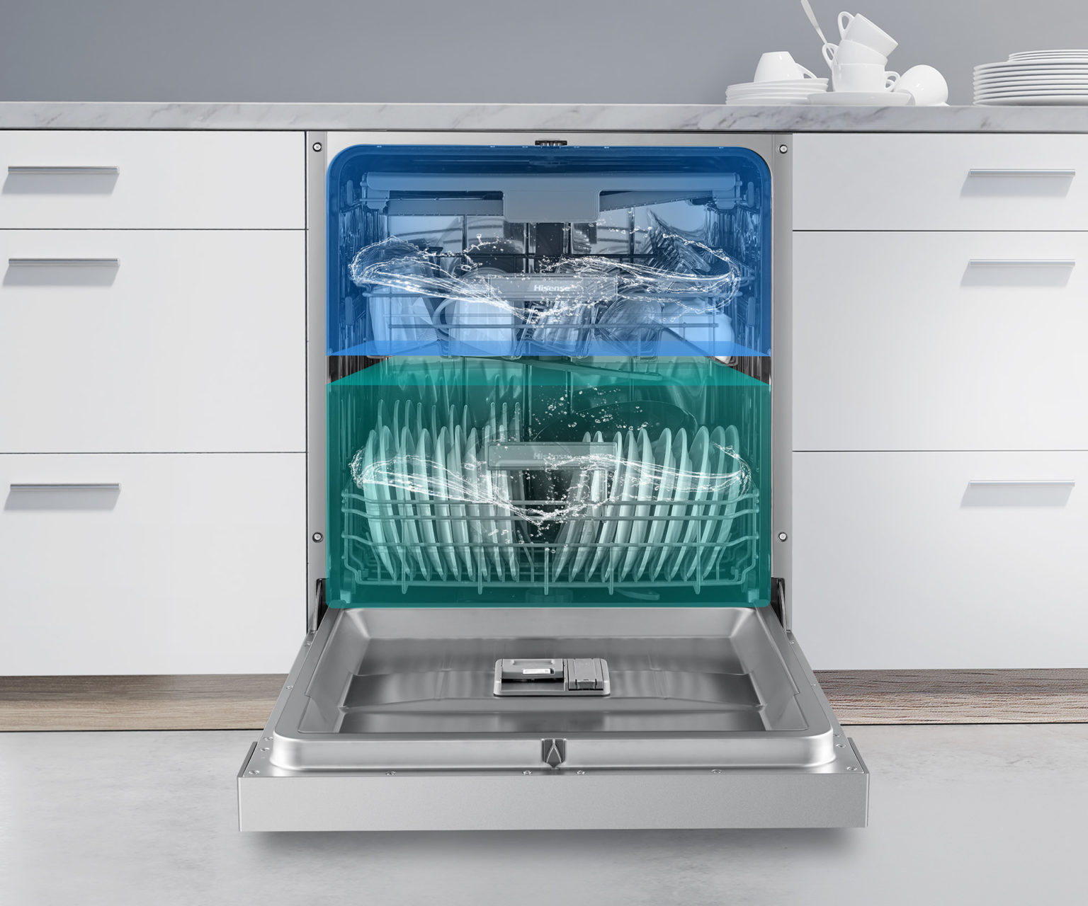 Stainless Steel Dishwasher with 15 Place Settings Stainless Steel Dishwasher with 15 Place Settings