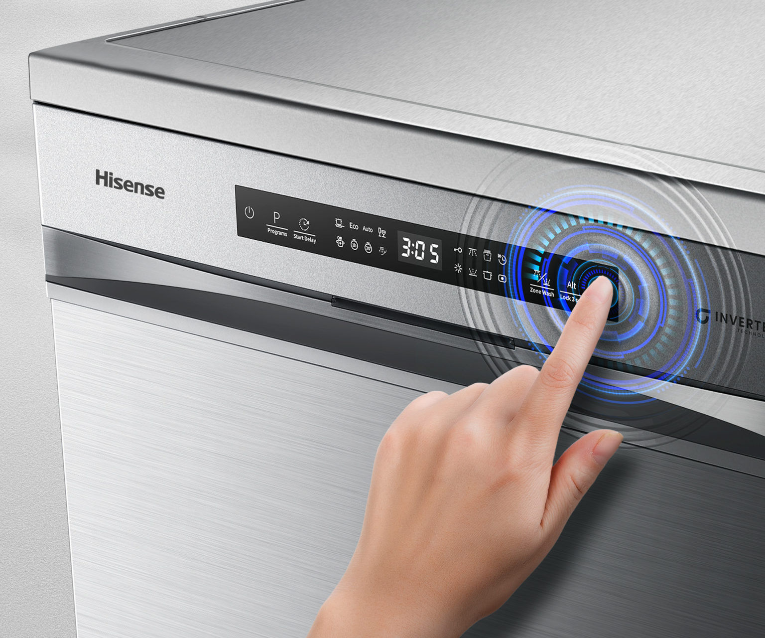 Stainless Steel Dishwasher with 15 Place Settings Stainless Steel Dishwasher with 15 Place Settings