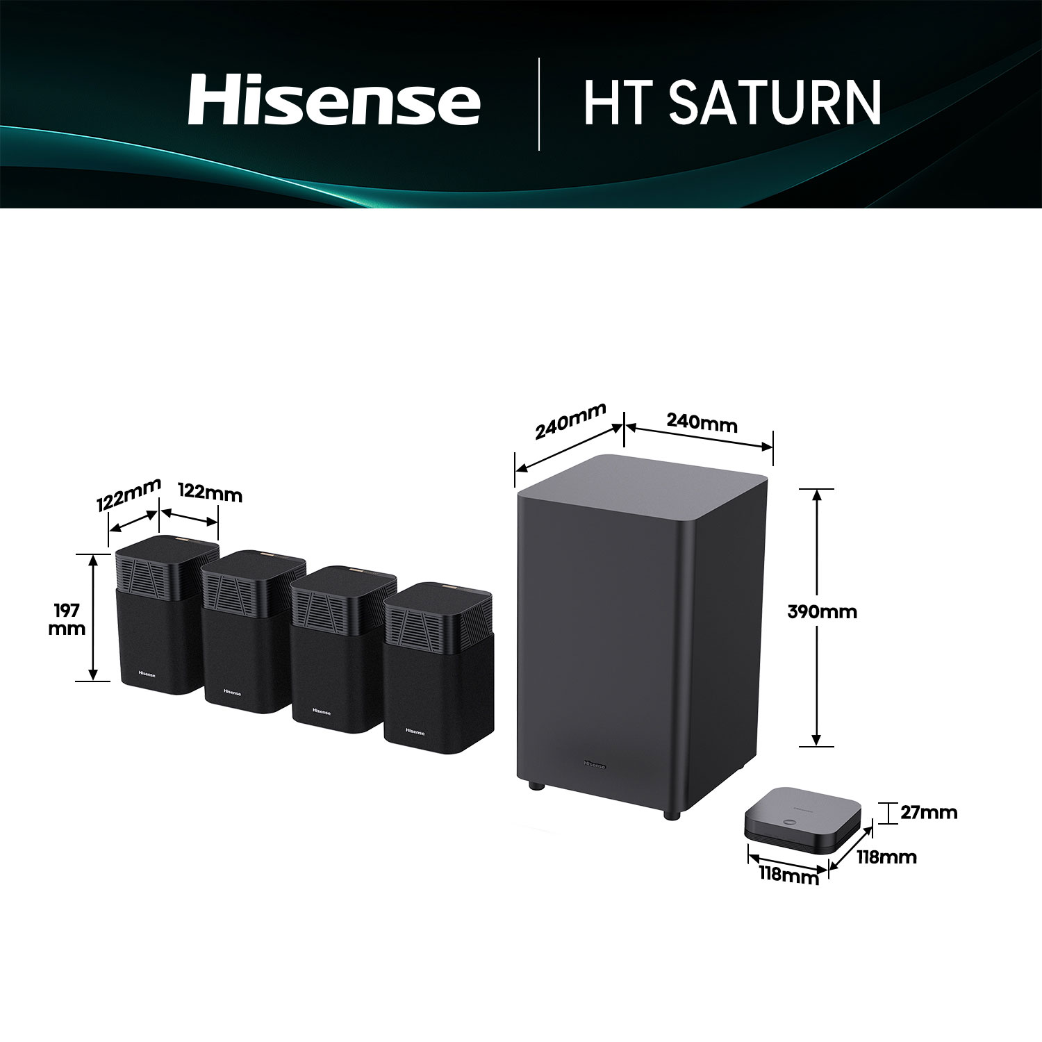 HT SATURN 720W 4.1.2 Channel Home Theatre System with Dolby Atmos HT SATURN 720W 4.1.2 Channel Home Theatre System with Dolby Atmos