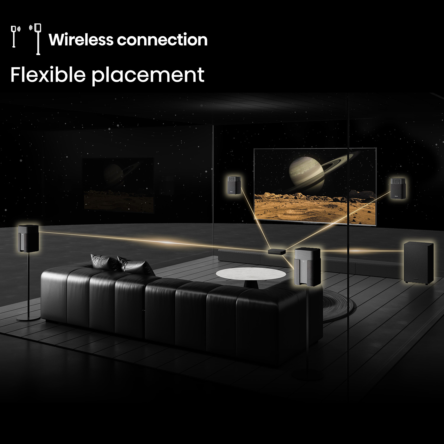 HT SATURN 720W 4.1.2 Channel Home Theatre System with Dolby Atmos HT SATURN 720W 4.1.2 Channel Home Theatre System with Dolby Atmos