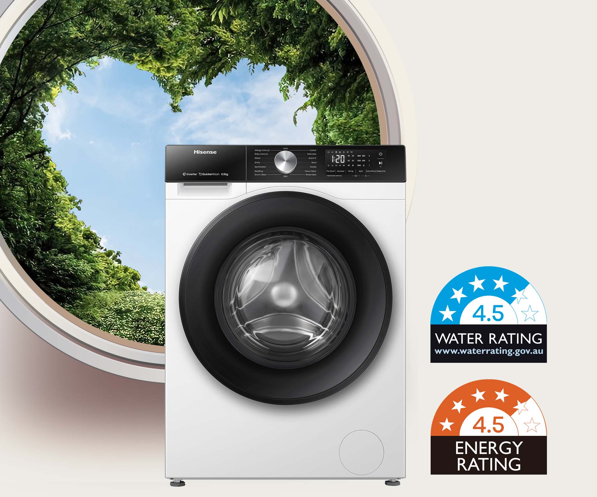 8.5kg Front Load Washer – Series 3 (2024) 8.5kg Front Load Washer – Series 3 (2024)