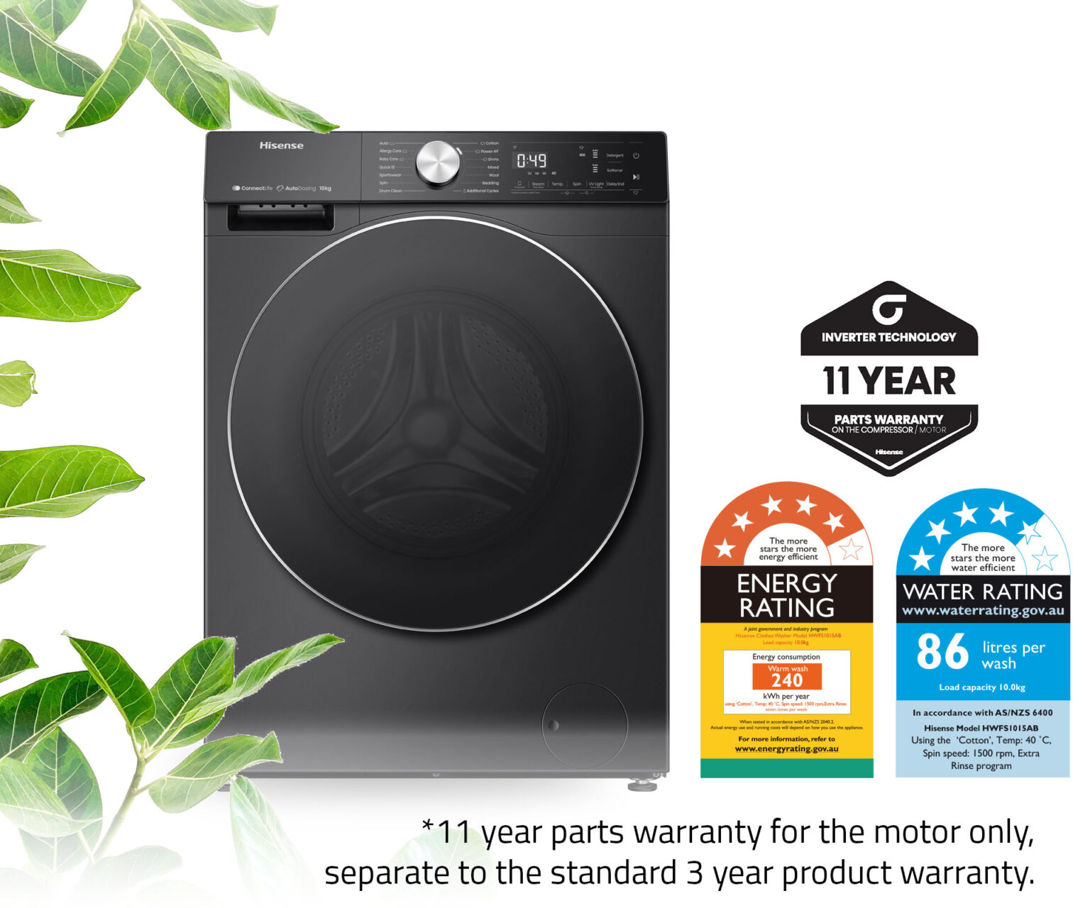 10kg Front Load Washer – Series 7 (2023) 10kg Front Load Washer – Series 7 (2023)