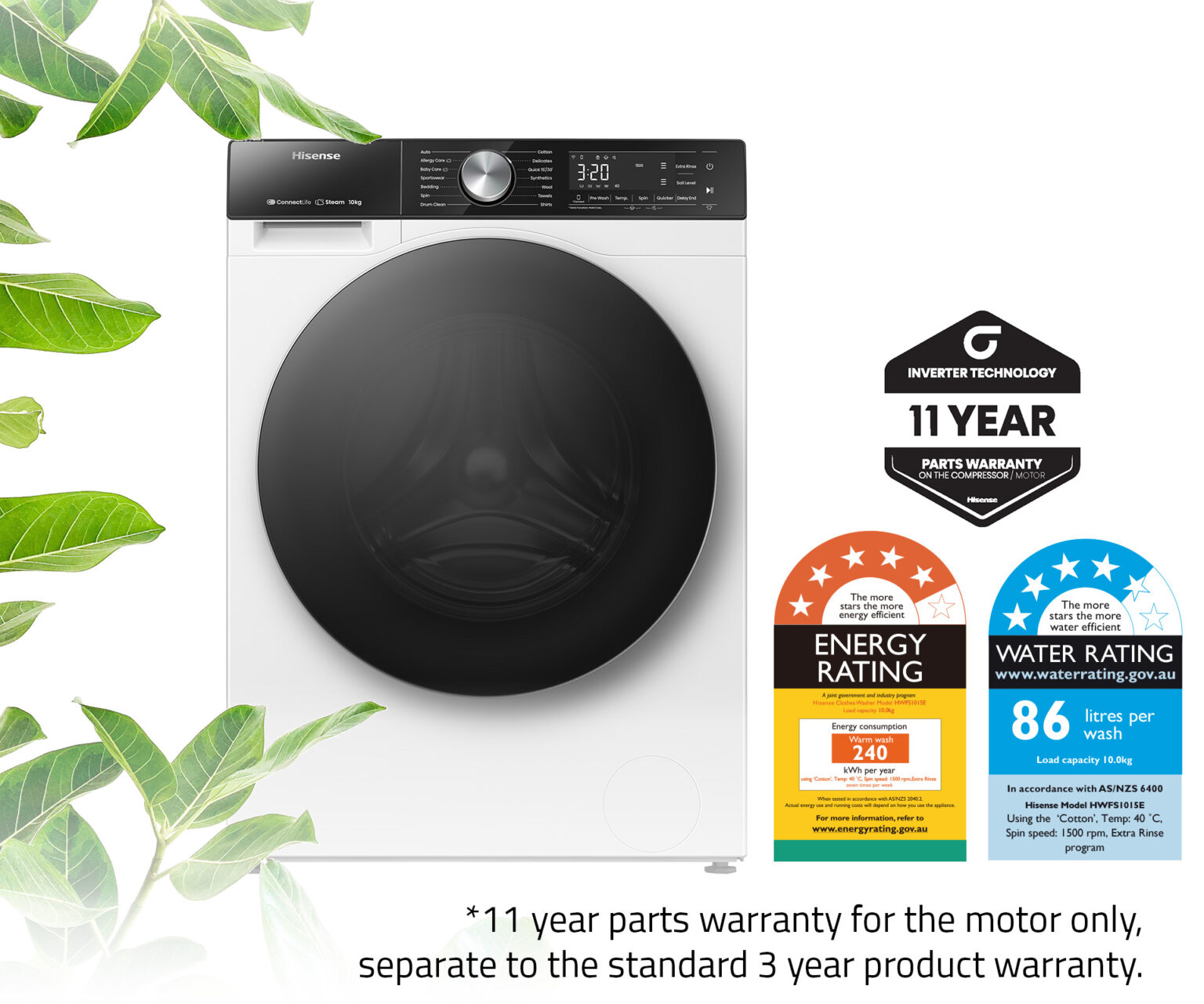 10kg Front Load Washer – Series 5 (2023) 10kg Front Load Washer – Series 5 (2023)