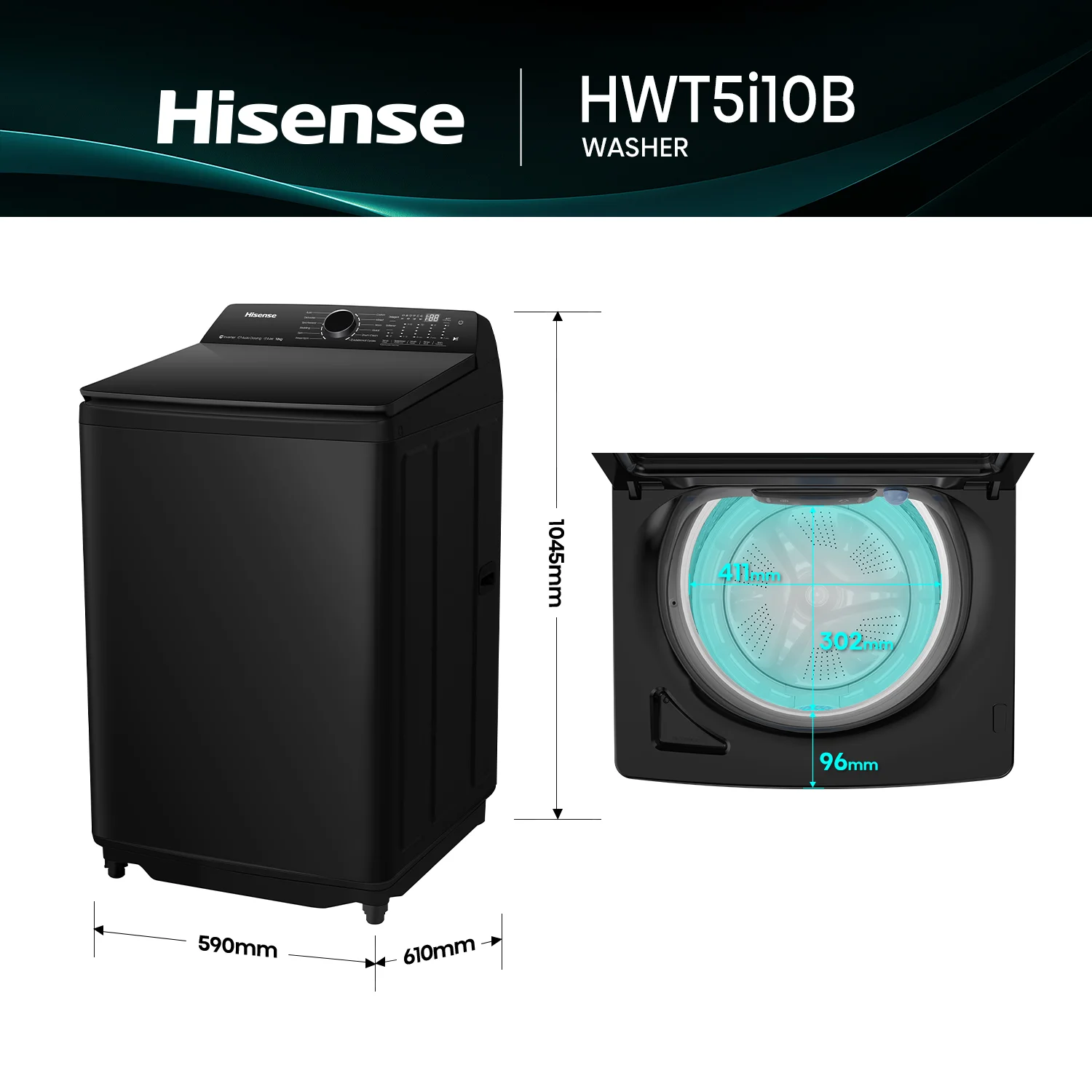 10kg Series 5i Top Load Washer 10kg Series 5i Top Load Washer