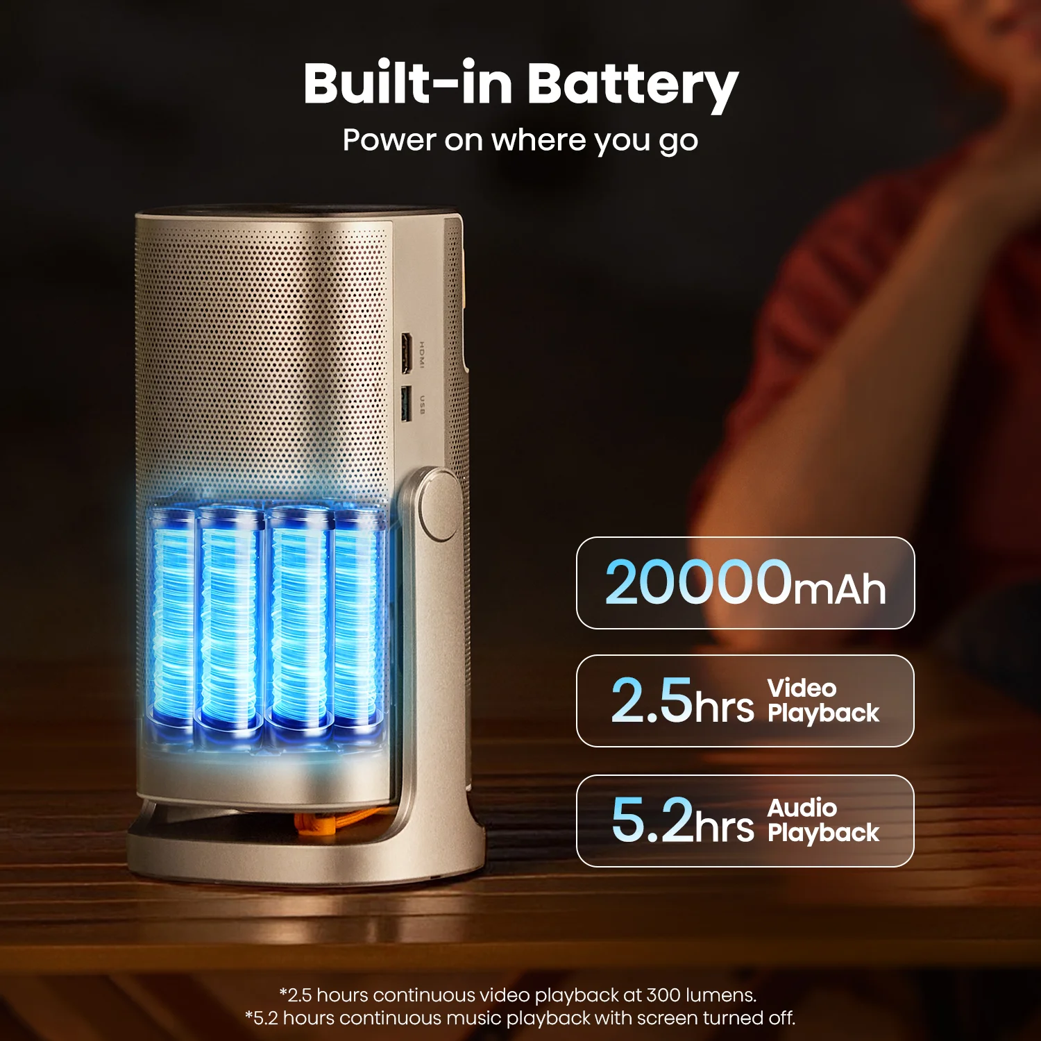 P1 Full HD Portable RGB Triple Laser Projector P1 Full HD Portable RGB Triple Laser Projector