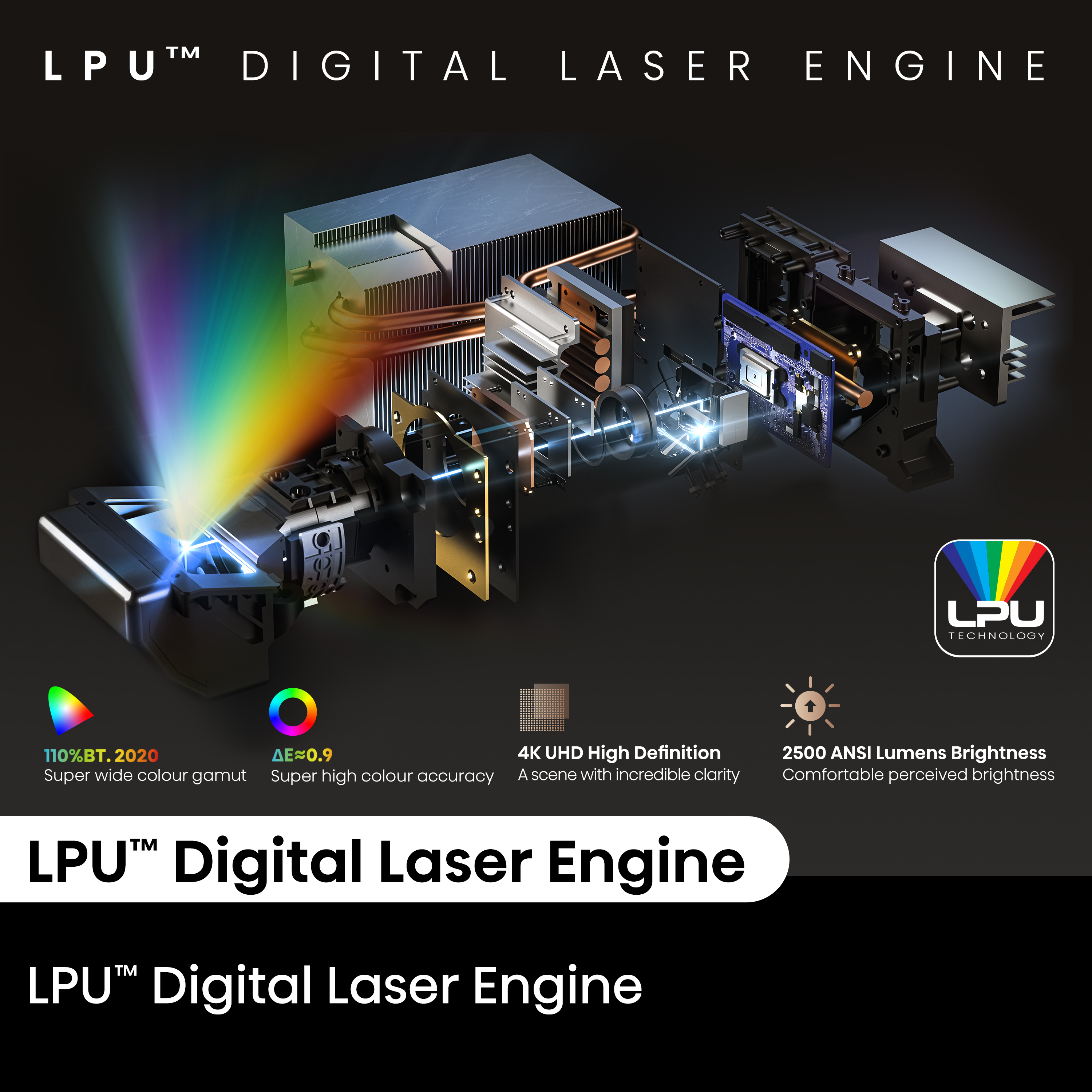 80''-150'' PT1 4K TriChroma Laser Cinema 80''-150'' PT1 4K TriChroma Laser Cinema