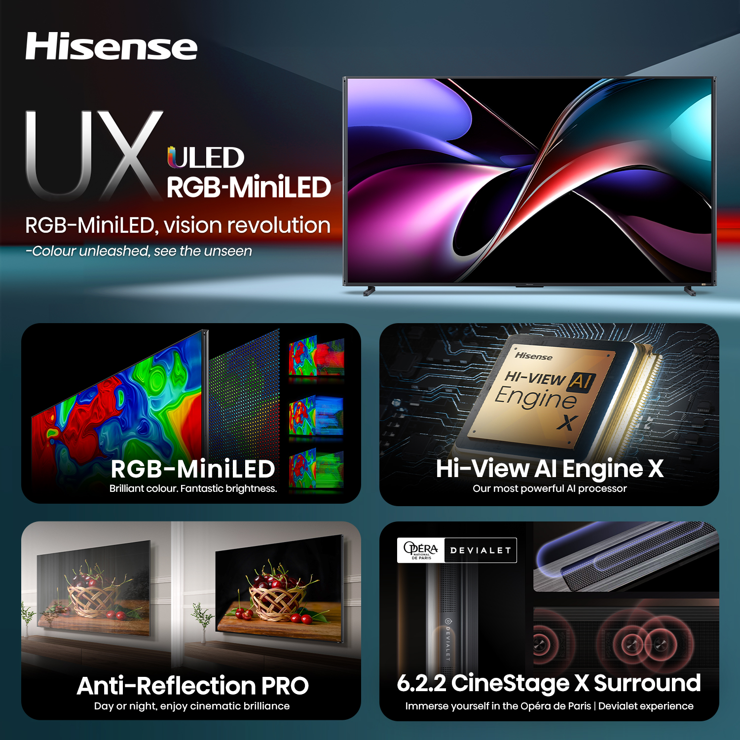 116'' RGB-MiniLED UX 4K 165Hz Smart TV 116'' RGB-MiniLED UX 4K 165Hz Smart TV